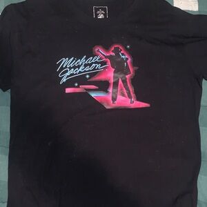 Black Michael Jackson Graphic T-Shirt